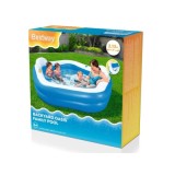 Bestway 54153 Nafukovací Detský bazén s opierkami a sedačkami 213cm x 207cm x 69 cm