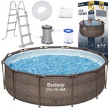 Bestway Bazén 56709 s kovovou konštrukciou Ratan Power Steel MAX™ Deluxe Series™ 366cm x 100cm