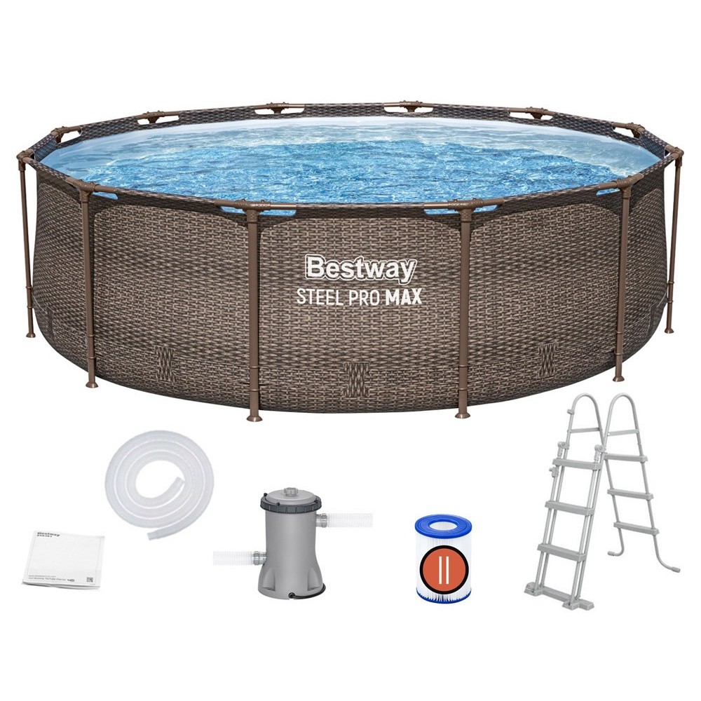 Bestway Bazén 56709 s kovovou konštrukciou Ratan Power Steel MAX™ Deluxe Series™ 366cm x 100cm