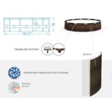 Bestway Bazén 56709 s kovovou konštrukciou Ratan Power Steel MAX™ Deluxe Series™ 366cm x 100cm