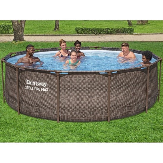 Bestway Bazén 56709 s kovovou konštrukciou Ratan Power Steel MAX™ Deluxe Series™ 366cm x 100cm