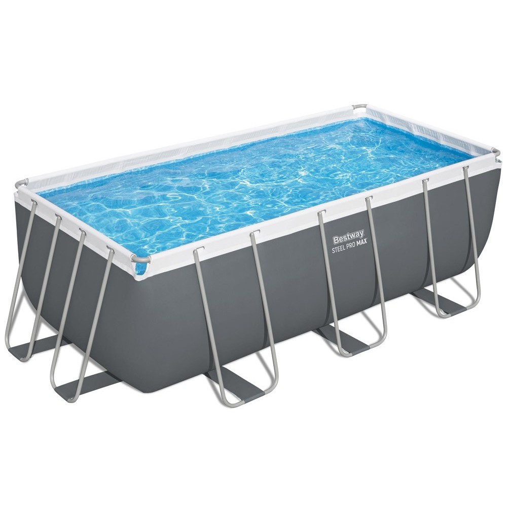 Bestway 56457 Bazén s kovovou konštrukciou POWER STEEL 412 cm x 201 cm x 122 cm + piesková filtrácia + rebrík