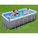 Bestway 56457 Bazén s kovovou konštrukciou POWER STEEL 412 cm x 201 cm x 122 cm + piesková filtrácia + rebrík