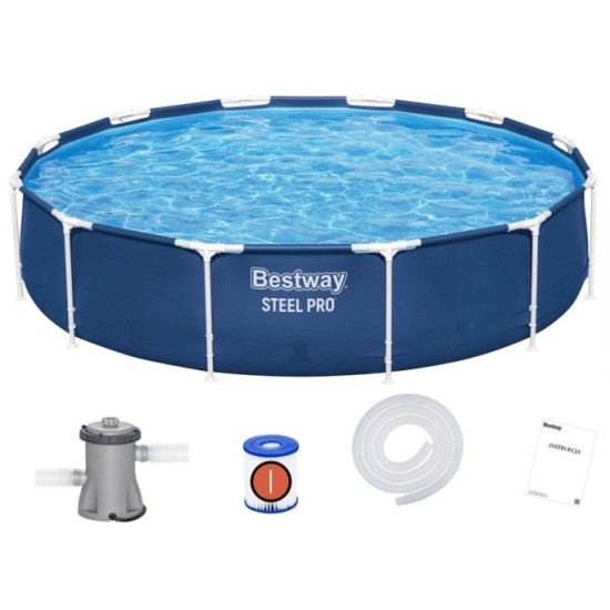 Bestway Bazén s kovovou konštrukciou 366cm x 76cm s filtračným čerpadlom 7v1