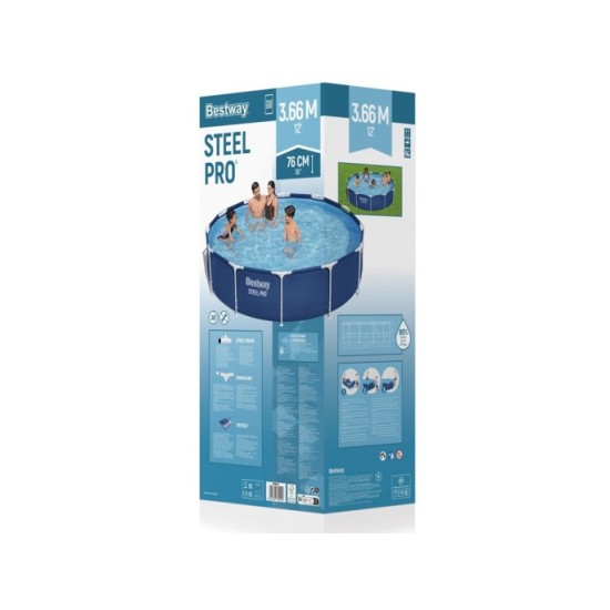 Bestway Bazén s kovovou konštrukciou 366cm x 76cm s filtračným čerpadlom 7v1