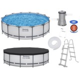 Bestway 56950 Bazén s kovovou konštrukciou STEEL-PRO MAX 427cm x 107cm + filtračné čerpadlo + rebrík + plachta