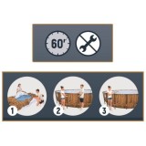 BESTWAY 56725 Bazén s kovovou konštrukciou Power Steel Swim Vista 7v1 488 cm x 122 cm + Filtračné čerpadlo + Rebrík + Plachta, i