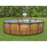 BESTWAY 56725 Bazén s kovovou konštrukciou Power Steel Swim Vista 7v1 488 cm x 122 cm + Filtračné čerpadlo + Rebrík + Plachta, i