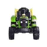 JOKO Elektrický traktor s vyklápacou vlečkou, MP3, USB, diaľkové ovládanie, zelený