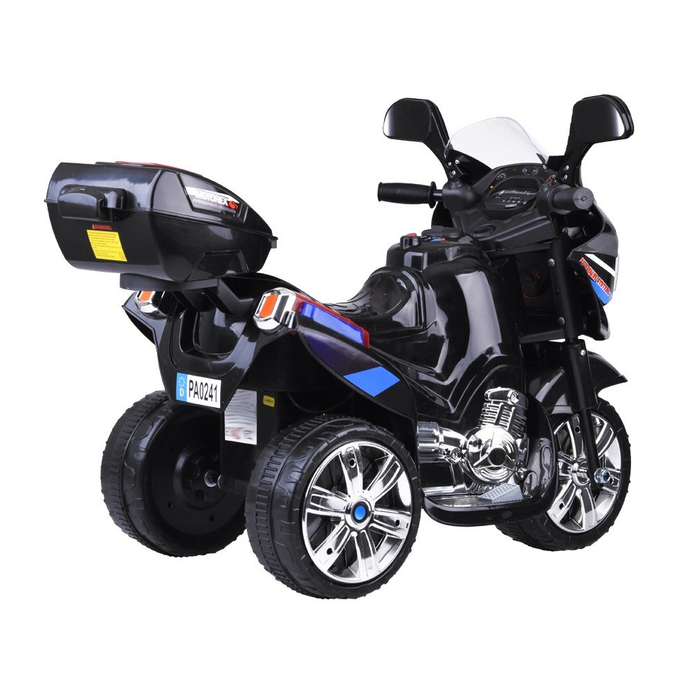 JOKO Elektrická Motorka Lights, osvetlené kolesá, USB vstup, čierna