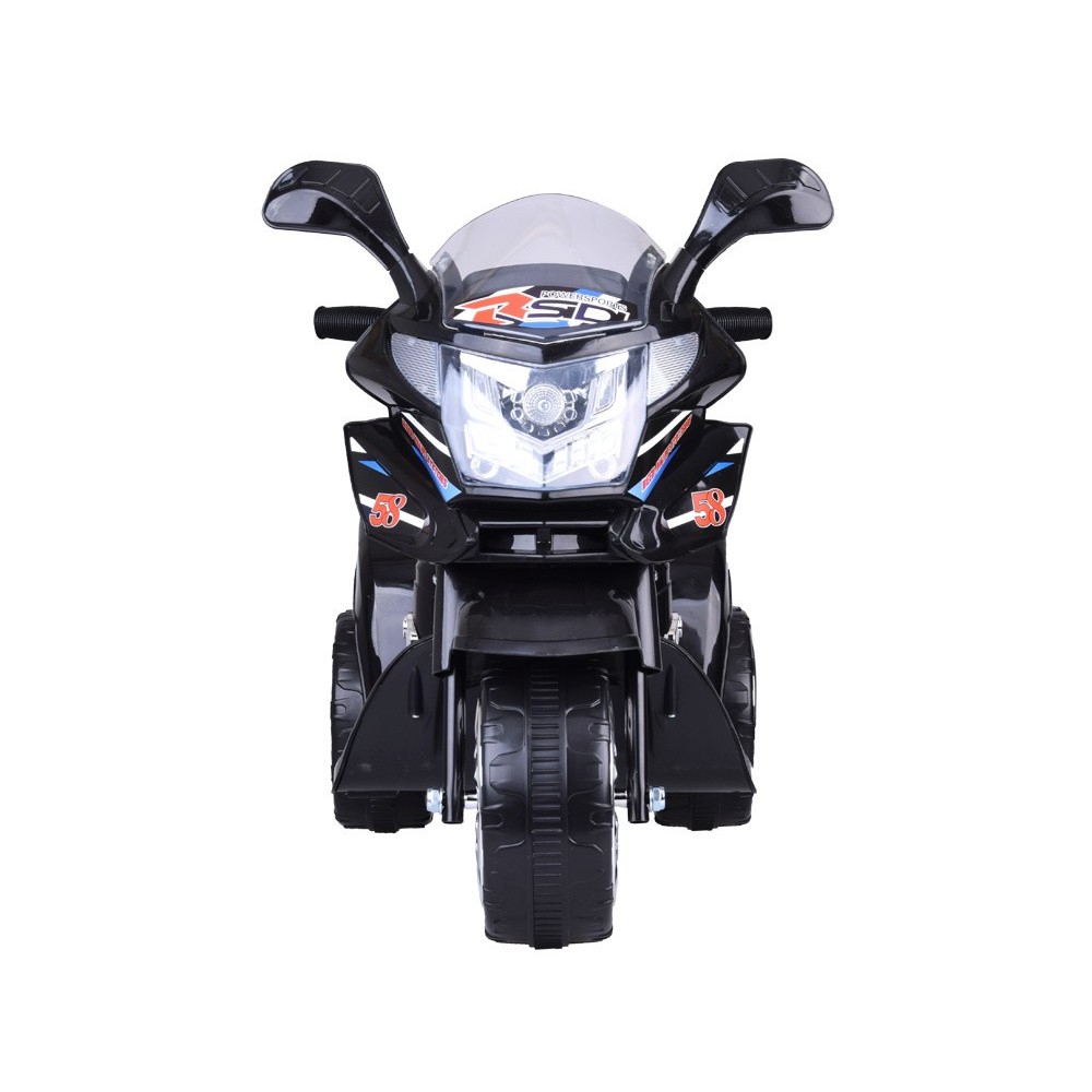 JOKO Elektrická Motorka Lights, osvetlené kolesá, USB vstup, čierna