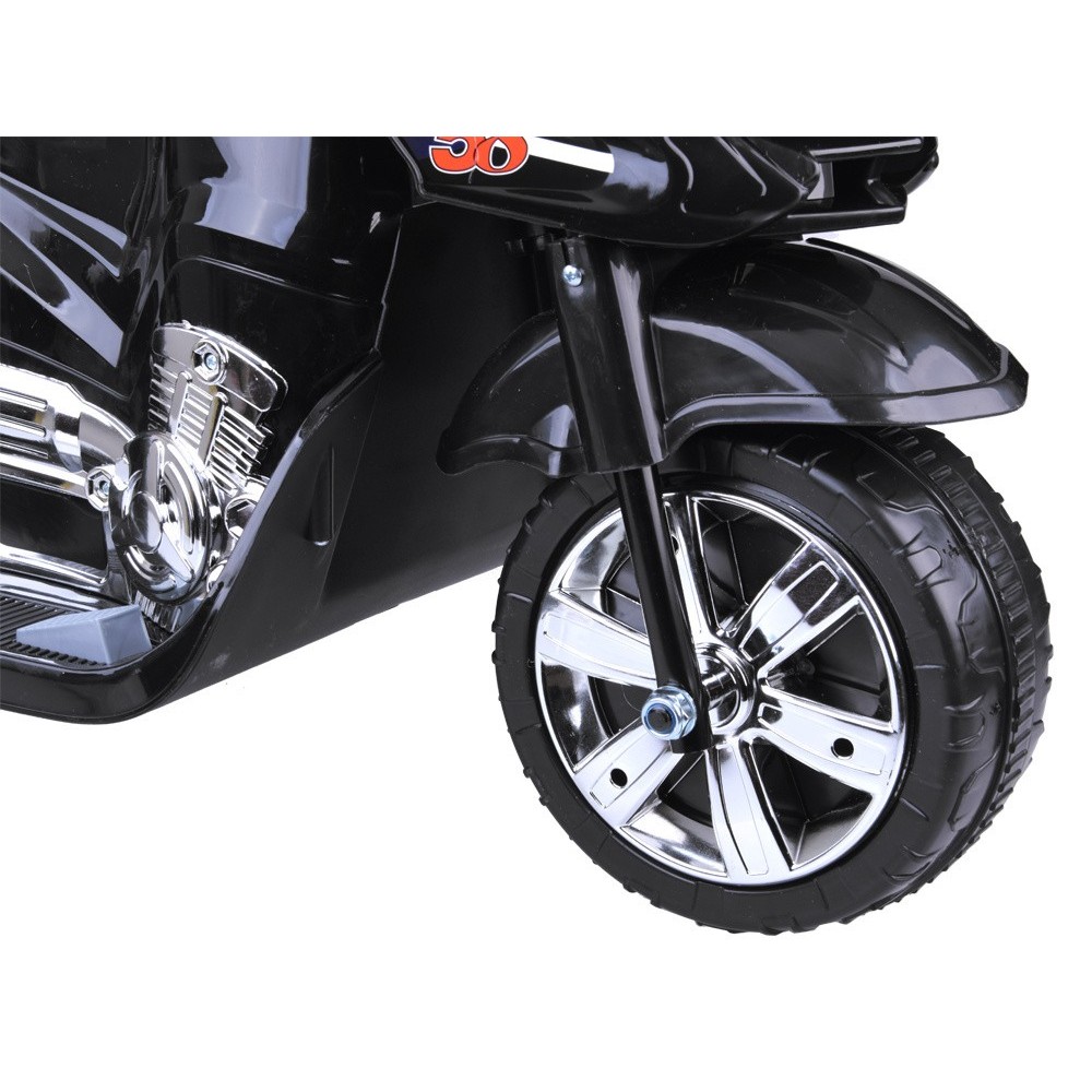 JOKO Elektrická Motorka Lights, osvetlené kolesá, USB vstup, čierna