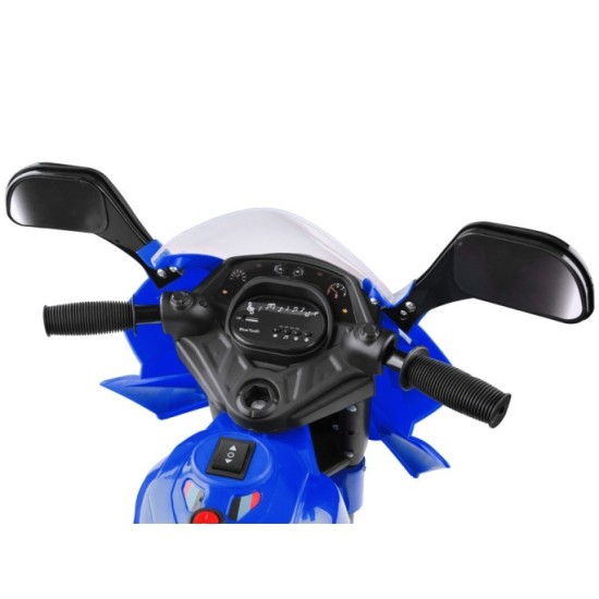 JOKO Elektrická Motorka Lights, osvetlené kolesá, USB vstup, modrá