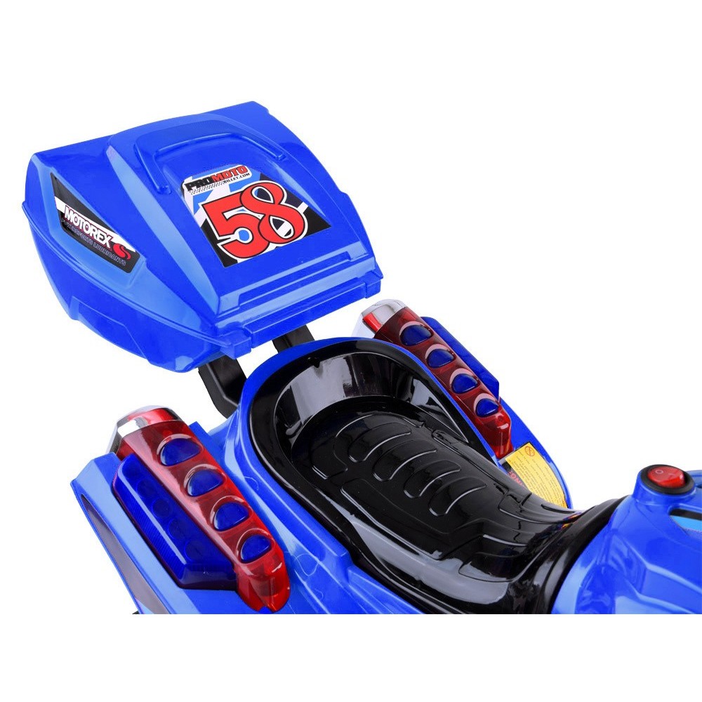 JOKO Elektrická Motorka Lights, osvetlené kolesá, USB vstup, modrá
