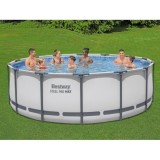 Bestway 5612X Bazén Steel Pro MAX s kovovou konštrukciou 427 cm x 122 cm + krycia plachta + čerpadlo + rebrík