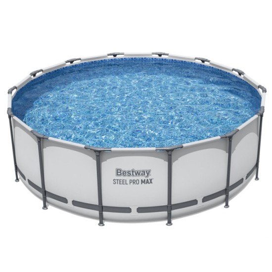 Bestway 5612X Bazén Steel Pro MAX s kovovou konštrukciou 427 cm x 122 cm + krycia plachta + čerpadlo + rebrík