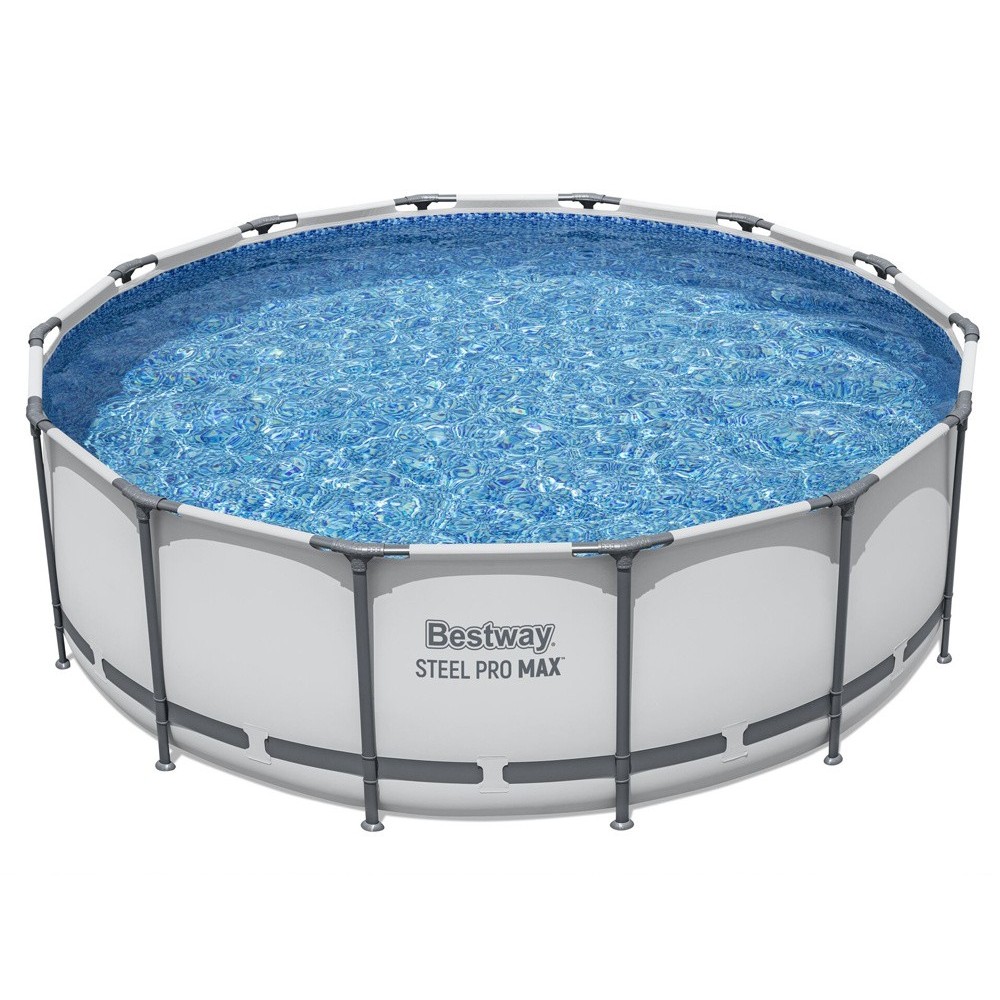Bestway 5612X Bazén Steel Pro MAX s kovovou konštrukciou 427 cm x 122 cm + krycia plachta + čerpadlo + rebrík