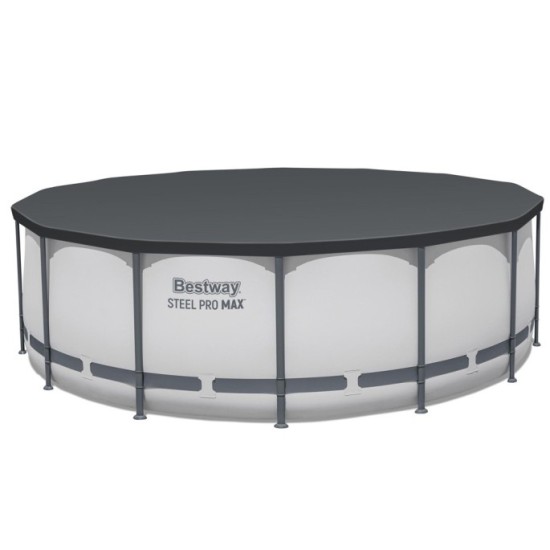 Bestway 5612X Bazén Steel Pro MAX s kovovou konštrukciou 427 cm x 122 cm + krycia plachta + čerpadlo + rebrík