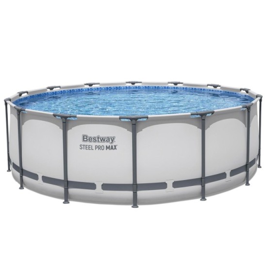Bestway 5612X Bazén Steel Pro MAX s kovovou konštrukciou 427 cm x 122 cm + krycia plachta + čerpadlo + rebrík