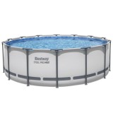 Bestway 5612X Bazén Steel Pro MAX s kovovou konštrukciou 427 cm x 122 cm + krycia plachta + čerpadlo + rebrík