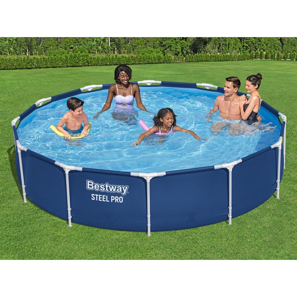 Bestway 56706 Bazén s kovovu konštrukciou 366 cm x 76 cm, modrý