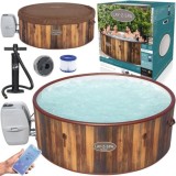 Bestway 60025 Vírivka Lay-Z-Spa Helsinki Air Jet Jacuzzi pre 7 osôb, dizajn dreva