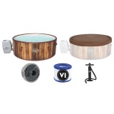 Bestway 60025 Vírivka Lay-Z-Spa Helsinki Air Jet Jacuzzi pre 7 osôb, dizajn dreva