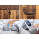 Bestway 60025 Vírivka Lay-Z-Spa Helsinki Air Jet Jacuzzi pre 7 osôb, dizajn dreva