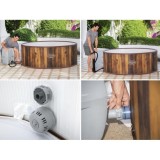 Bestway 60025 Vírivka Lay-Z-Spa Helsinki Air Jet Jacuzzi pre 7 osôb, dizajn dreva