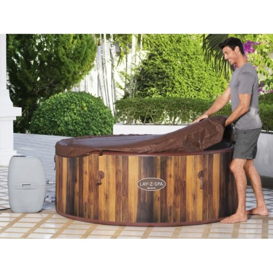 Bestway 60025 Vírivka Lay-Z-Spa Helsinki Air Jet Jacuzzi pre 7 osôb, dizajn dreva
