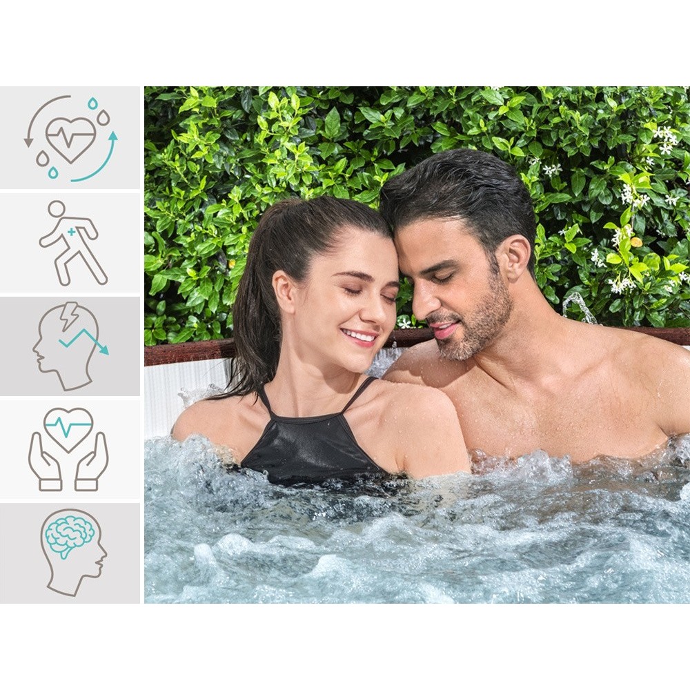 Bestway 60025 Vírivka Lay-Z-Spa Helsinki Air Jet Jacuzzi pre 7 osôb, dizajn dreva