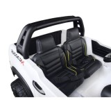JOKO Elektrické autíčko Toyota Hilux Pick Up, Dvojmiestne Kožené sedadlo, Penové kolesá, Nosnosť 50kg, FM rádio, biele