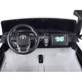 JOKO Elektrické autíčko Toyota Hilux Pick Up, Dvojmiestne Kožené sedadlo, Penové kolesá, Nosnosť 50kg, FM rádio, biele