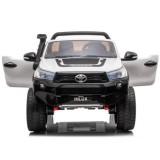 JOKO Elektrické autíčko Toyota Hilux Pick Up, Dvojmiestne Kožené sedadlo, Penové kolesá, Nosnosť 50kg, FM rádio, biele