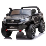 JOKO Elektrické autíčko Toyota Hilux Pick Up, Dvojmiestne Kožené sedadlo, Penové kolesá, Nosnosť 50kg, FM rádio, čierne