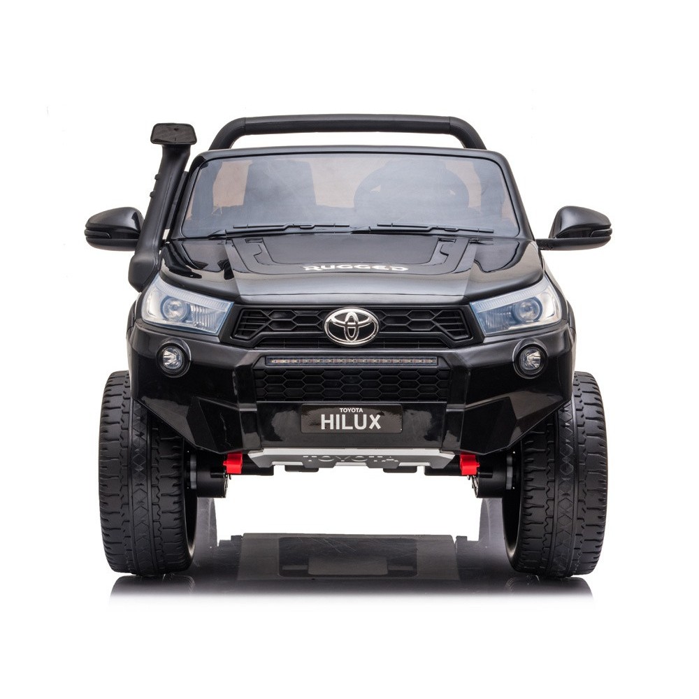 JOKO Elektrické autíčko Toyota Hilux Pick Up, Dvojmiestne Kožené sedadlo, Penové kolesá, Nosnosť 50kg, FM rádio, čierne