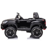 JOKO Elektrické autíčko Toyota Hilux Pick Up, Dvojmiestne Kožené sedadlo, Penové kolesá, Nosnosť 50kg, FM rádio, čierne