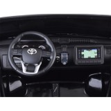 JOKO Elektrické autíčko Toyota Hilux Pick Up, Dvojmiestne Kožené sedadlo, Penové kolesá, Nosnosť 50kg, FM rádio, čierne