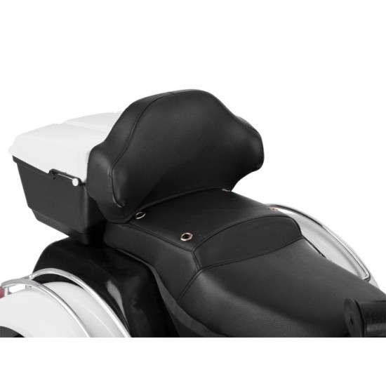 JOKO Veľká Elektrická Motorka Chopper 118cm, penové kolesá, kožené sedadlo, biela