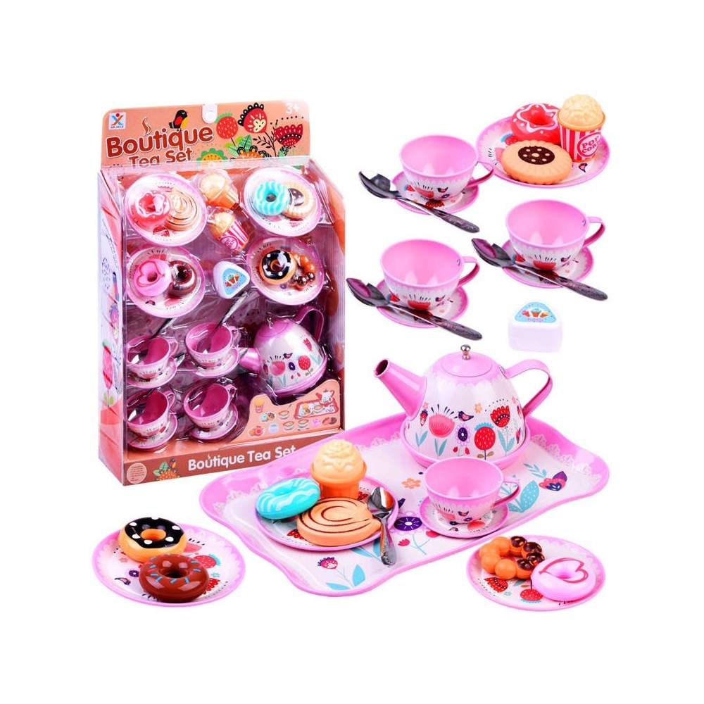 JOKO Detský čajový set s Donutmi + 4 lyžičky