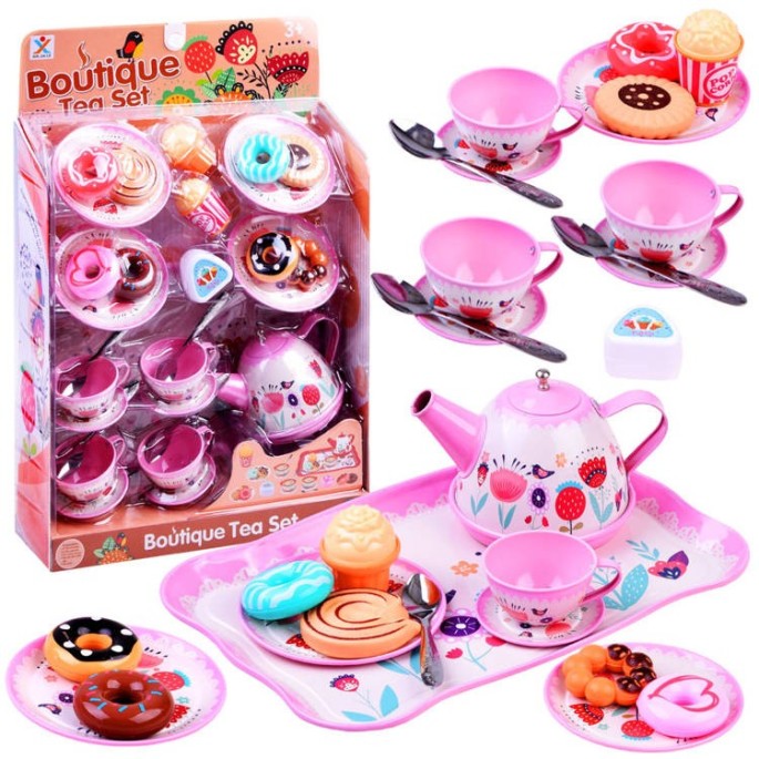 JOKO Detský čajový set s Donutmi + 4 lyžičky