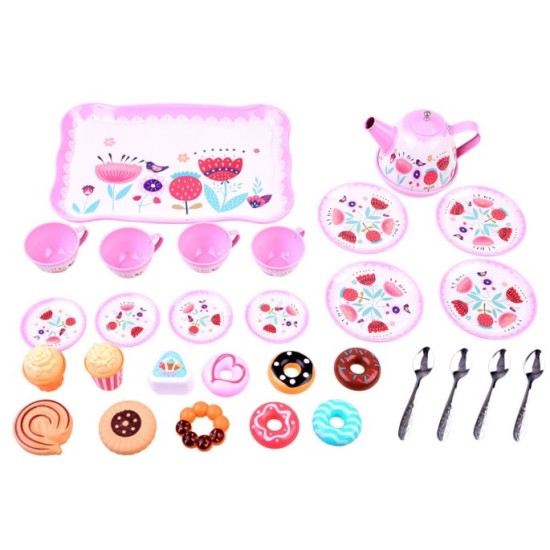JOKO Detský čajový set s Donutmi + 4 lyžičky