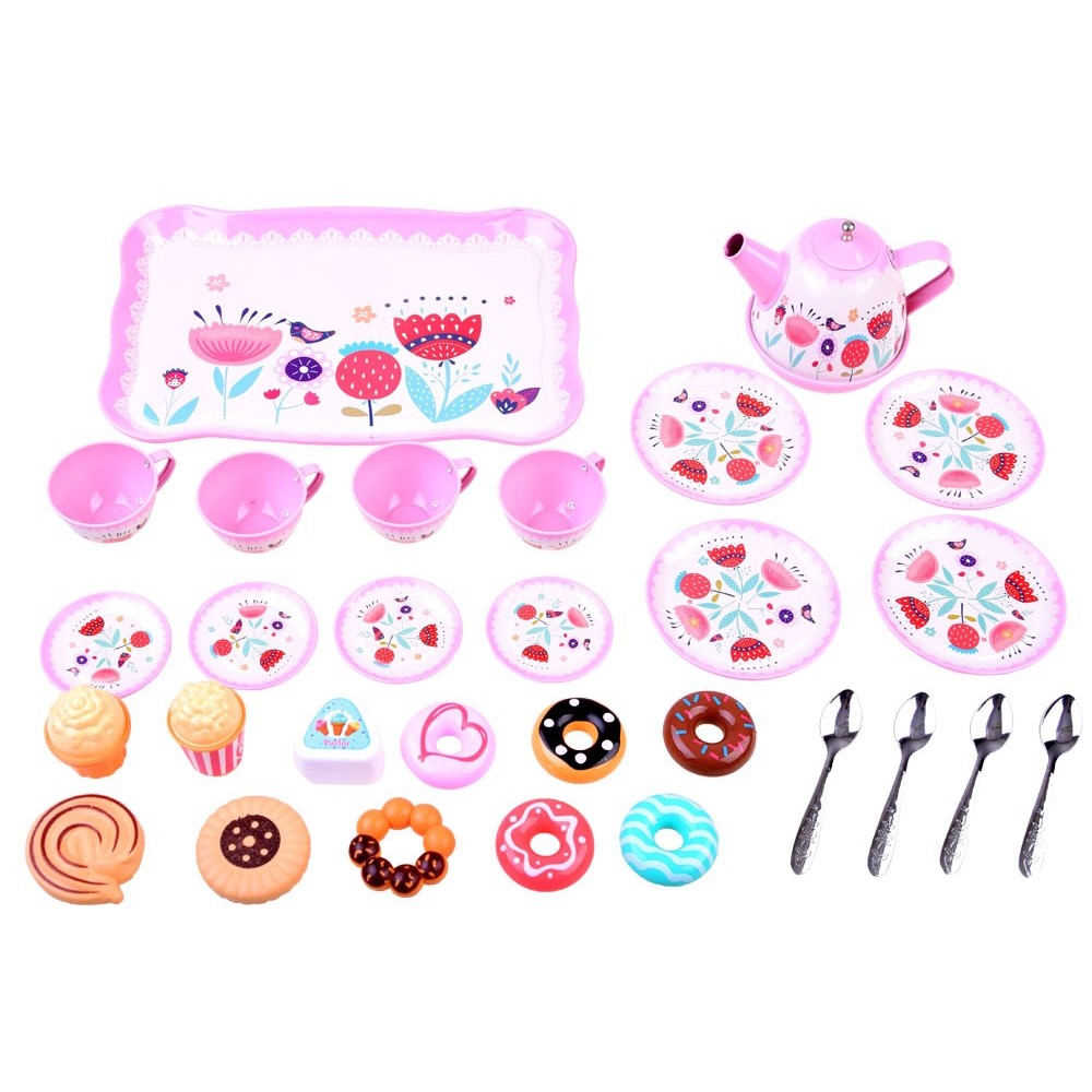 JOKO Detský čajový set s Donutmi + 4 lyžičky
