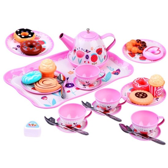 JOKO Detský čajový set s Donutmi + 4 lyžičky