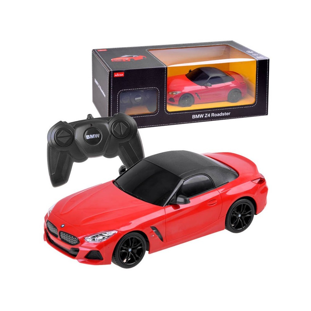 RASTAR RC Autíčko BMW Z4 1:18 so svetlom, na diaľkové ovládanie, červené
