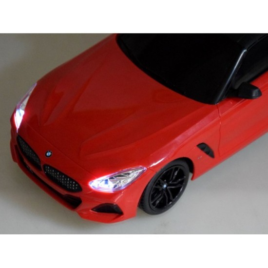 RASTAR RC Autíčko BMW Z4 1:18 so svetlom, na diaľkové ovládanie, červené
