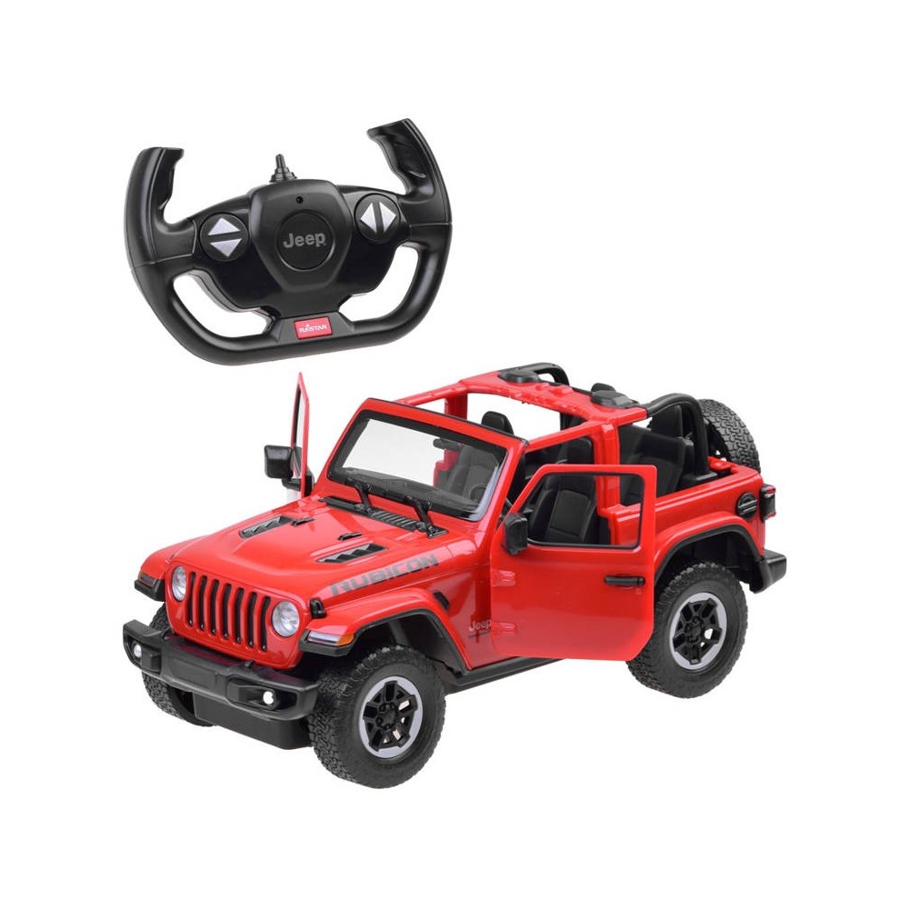 Rastar RC Auto Jeep Wrangler JL 1:14 na diaľkové ovládanie, červené