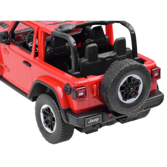 Rastar RC Auto Jeep Wrangler JL 1:14 na diaľkové ovládanie, červené