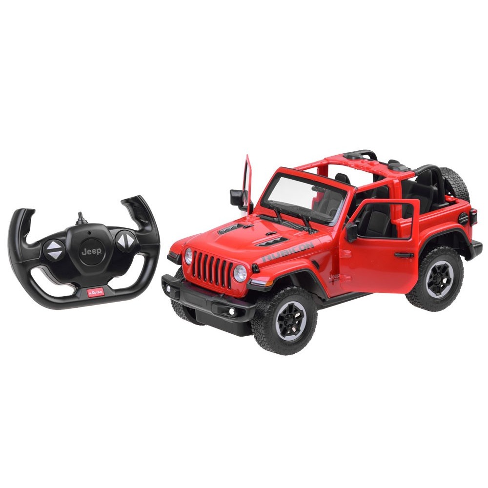 Rastar RC Auto Jeep Wrangler JL 1:14 na diaľkové ovládanie, červené