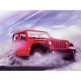 Rastar RC Auto Jeep Wrangler JL 1:14 na diaľkové ovládanie, červené
